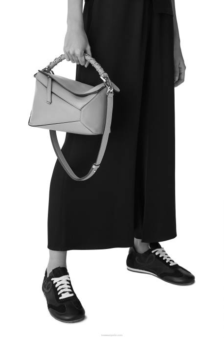 Loewe mujer bolso puzzle edge pequeño de napa de becerro LP64498 Rosa empolvado