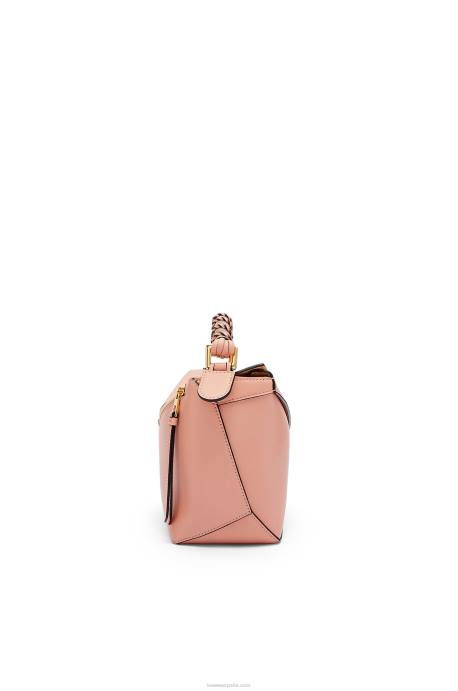 Loewe mujer bolso puzzle edge pequeño de napa de becerro LP64498 Rosa empolvado