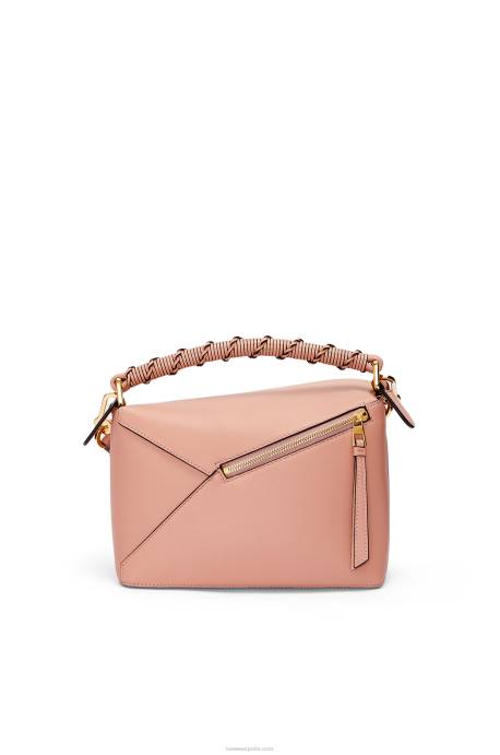 Loewe mujer bolso puzzle edge pequeño de napa de becerro LP64498 Rosa empolvado
