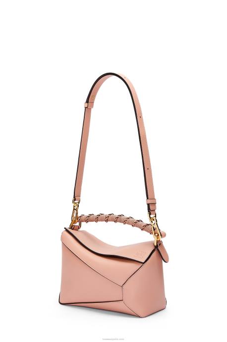 Loewe mujer bolso puzzle edge pequeño de napa de becerro LP64498 Rosa empolvado