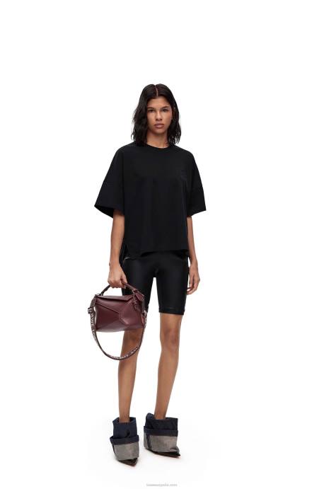 Loewe mujer bolso puzzle edge pequeño de piel de becerro satinada LP64274 glaseado de sang de boeuf