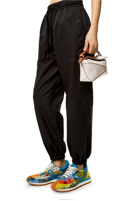 Loewe mujer canto mini puzzle de piel de becerro napa LP64258 fantasma/blanco suave