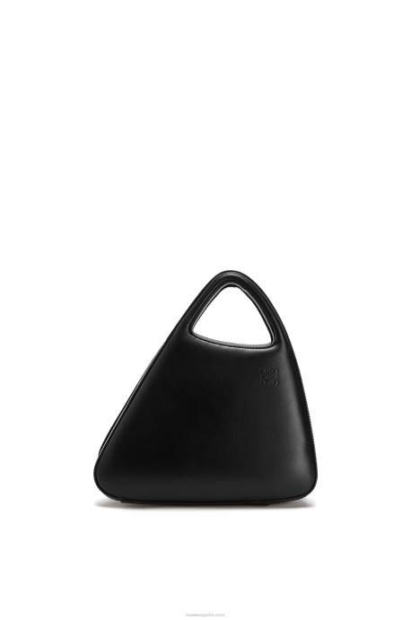 Loewe mujer arquitectos un bolso en piel de becerro natural LP64181 negro