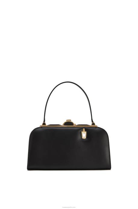 Loewe mujer bolso farol de piel de becerro box LP64172 negro