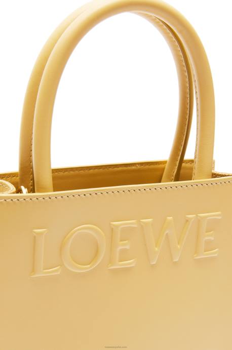 Loewe mujer bolso tote a5 estándar en piel de becerro elegante LP64119 mantequilla oscura