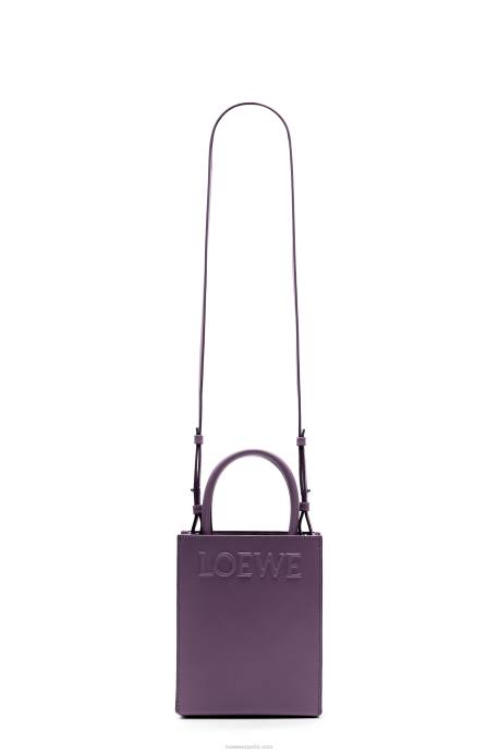 Loewe mujer bolso tote a5 estándar en piel de becerro elegante LP64192 berenjena profunda
