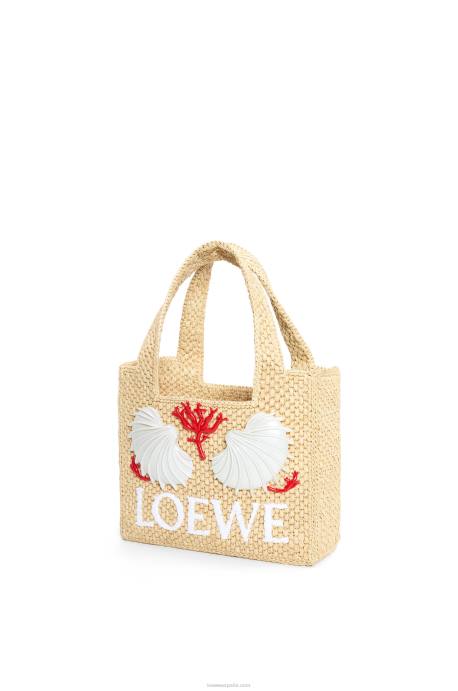 Loewe mujer bolso tote maruja mallo mini font en rafia LP64112 natural