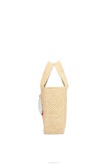 Loewe mujer bolso tote maruja mallo mini font en rafia LP64112 natural