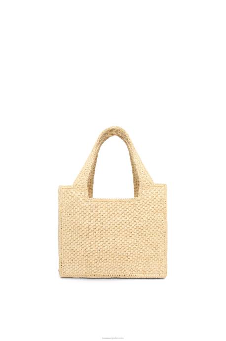 Loewe mujer bolso tote maruja mallo mini font en rafia LP64112 natural