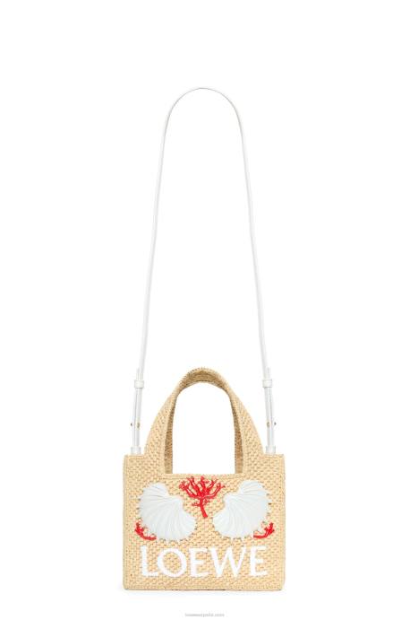 Loewe mujer bolso tote maruja mallo mini font en rafia LP64112 natural