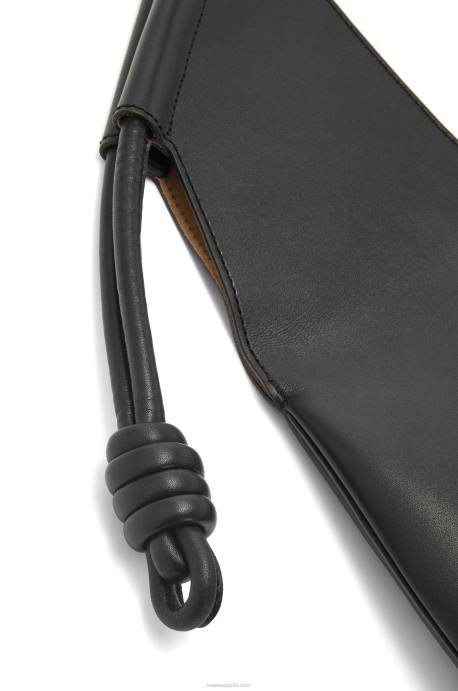 Loewe mujer bolso tote paseo de piel de becerro napa brillante LP64132 negro
