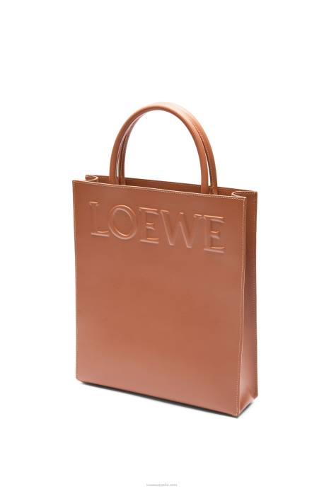 Loewe mujer tote a4 estándar en piel de becerro elegante LP64115 broncearse
