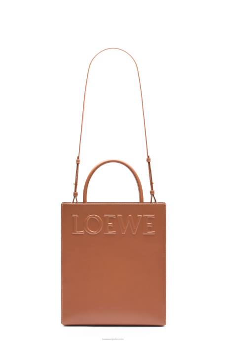 Loewe mujer tote a4 estándar en piel de becerro elegante LP64115 broncearse