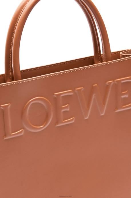 Loewe mujer tote a4 estándar en piel de becerro elegante LP64115 broncearse