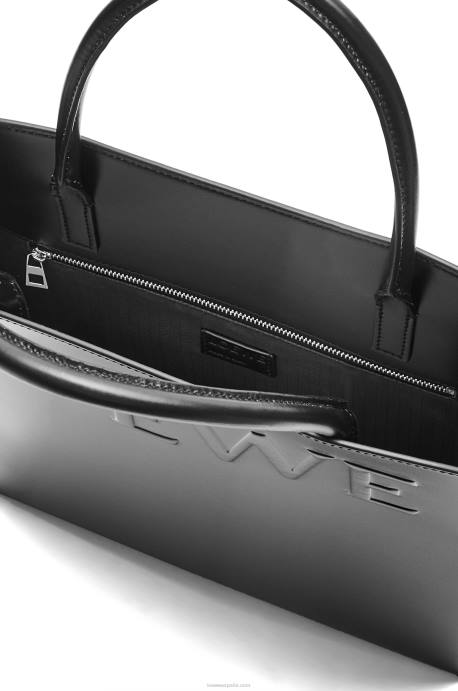 Loewe mujer tote a4 estándar en piel de becerro elegante LP64117 negro