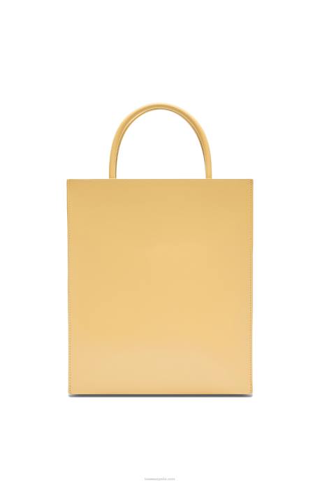Loewe mujer tote a4 estándar en piel de becerro elegante LP64120 mantequilla oscura