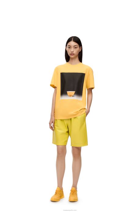Loewe mujer shorts con cordones en napa LP641129 amarillo