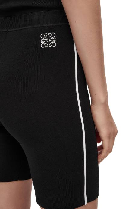 Loewe mujer shorts de ciclista en mezcla de viscosa LP64972 negro