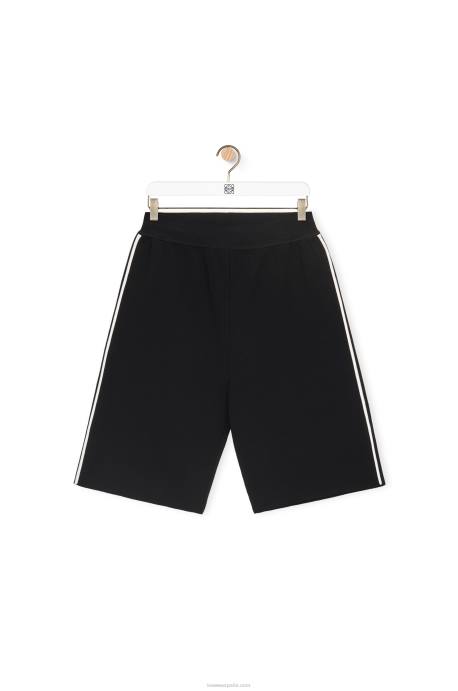 Loewe mujer shorts de ciclista en mezcla de viscosa LP64972 negro