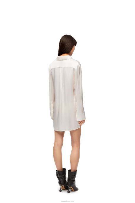 Loewe mujer camisa maruja mallo de seda LP64855 blanco/multicolor