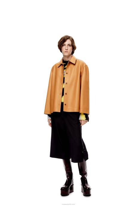 Loewe mujer camisa túnica de napa LP64937 cálido desierto
