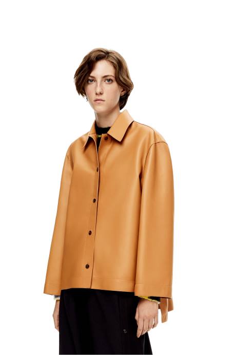 Loewe mujer camisa túnica de napa LP64937 cálido desierto