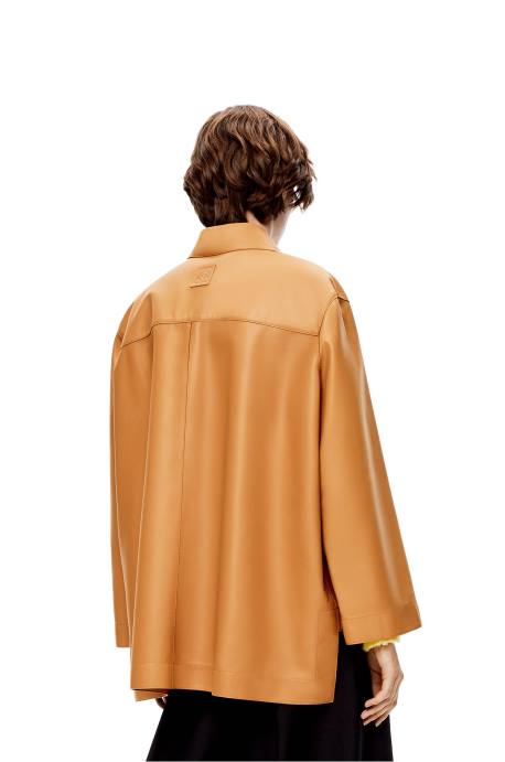 Loewe mujer camisa túnica de napa LP64937 cálido desierto