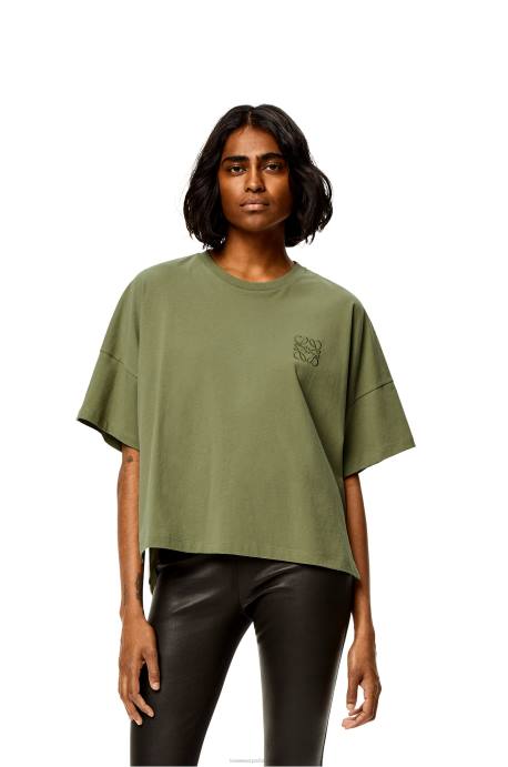 Loewe mujer camiseta boxy fit de algodón LP64827 sabio