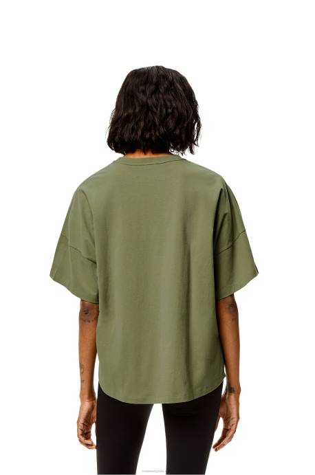Loewe mujer camiseta boxy fit de algodón LP64827 sabio