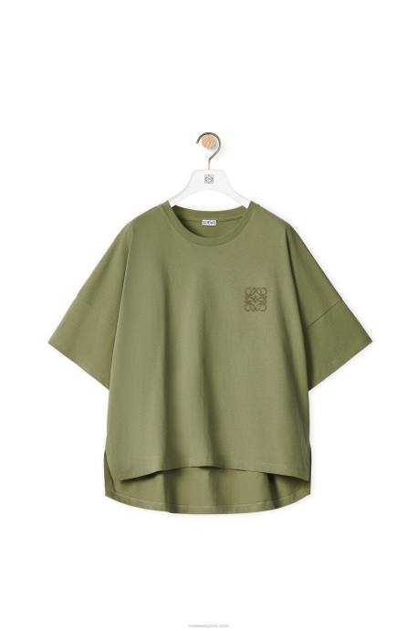 Loewe mujer camiseta boxy fit de algodón LP64827 sabio