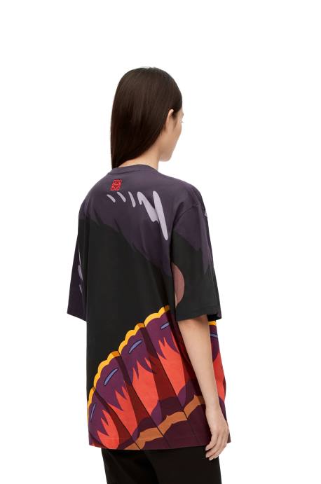 Loewe mujer camiseta bruja de los residuos de algodón LP64834 multicolor