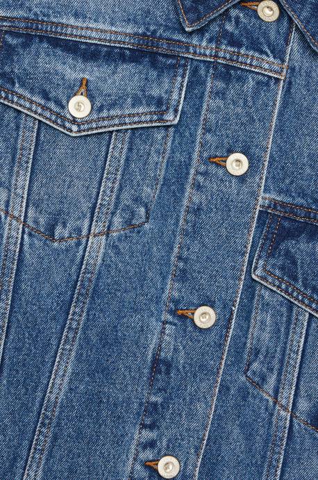 Loewe mujer chaqueta deconstruida en denim LP641187 azul deportivo