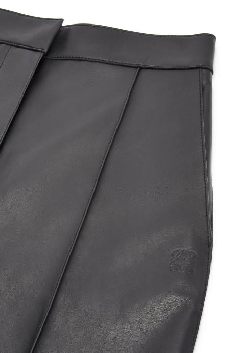 Loewe mujer pantalones globo en napa LP641139 negro
