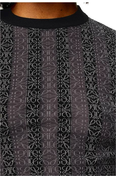 Loewe mujer Jersey devore de viscosa con anagrama LP641016 negro
