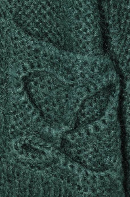 Loewe mujer cárdigan de mohair de mohair/poliamida LP641030 bosque verde