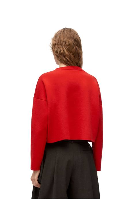 Loewe mujer jersey con anagrama de lana LP641022 rojo