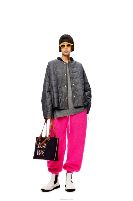 Loewe mujer jersey de cachemir LP641018 gris