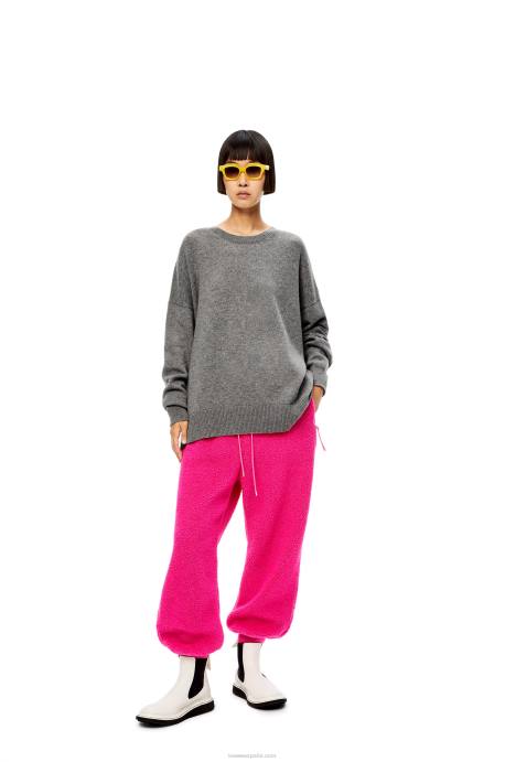 Loewe mujer jersey de cachemir LP641018 gris