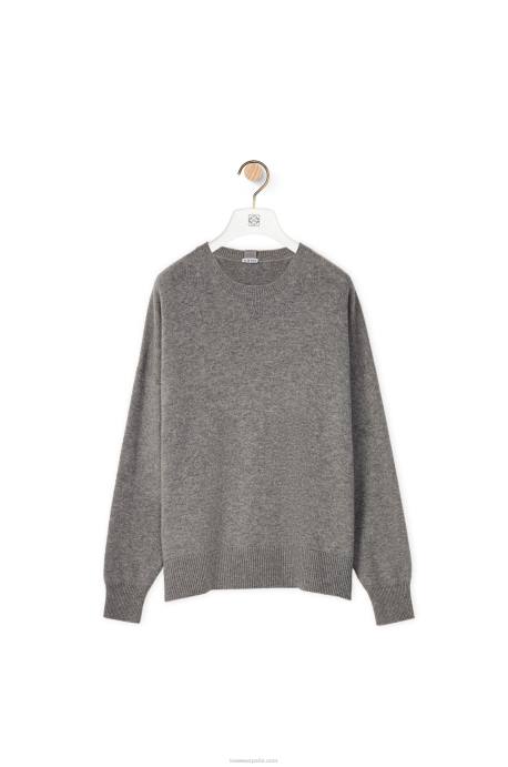 Loewe mujer jersey de cachemir LP641018 gris