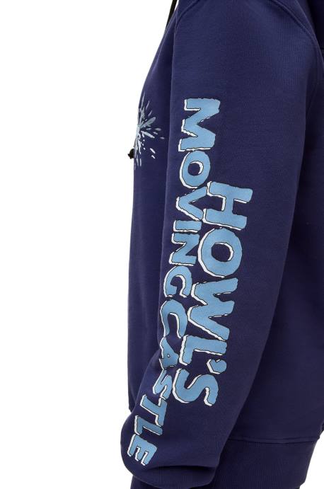 Loewe mujer sudadera con capucha de cabeza de nabo en algodón LP64844 Azul marino