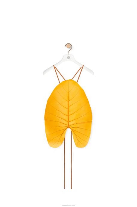 Loewe mujer parte superior de la hoja de alocasia LP64860 naranja brillante