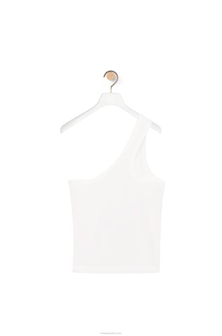 Loewe mujer top globo de nieve en jersey técnico LP64871 blanco/multicolor