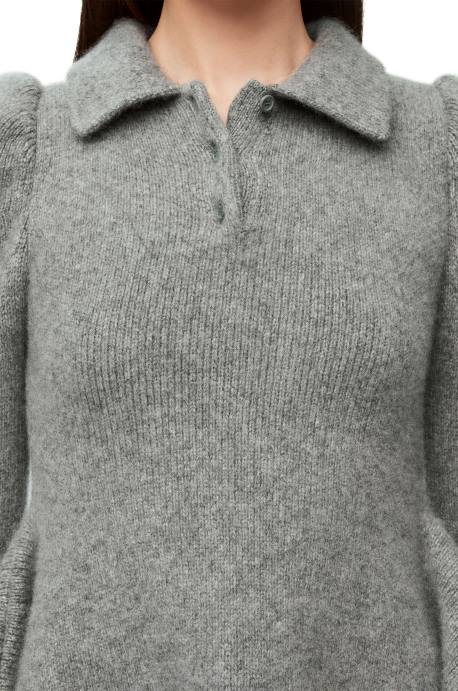 Loewe mujer minivestido de cachemir y mohair LP641082 gris