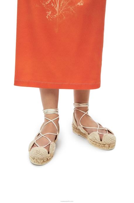 Loewe mujer alpargata solar en yute LP64696 natural