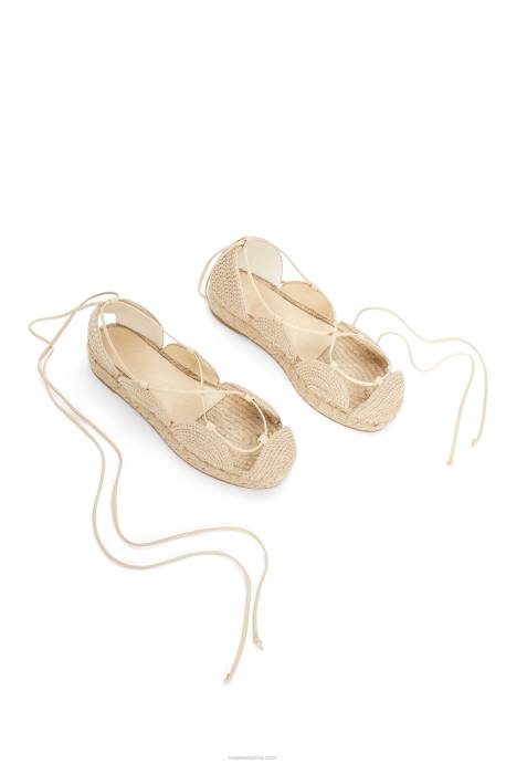 Loewe mujer alpargata solar en yute LP64696 natural