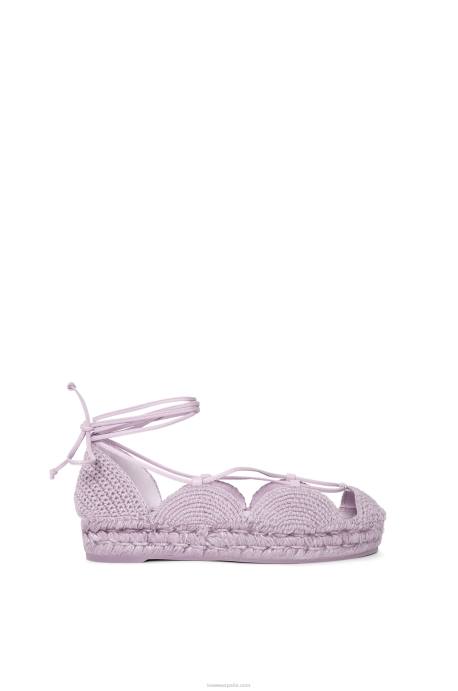 Loewe mujer alpargata solar en yute LP64697 lavanda