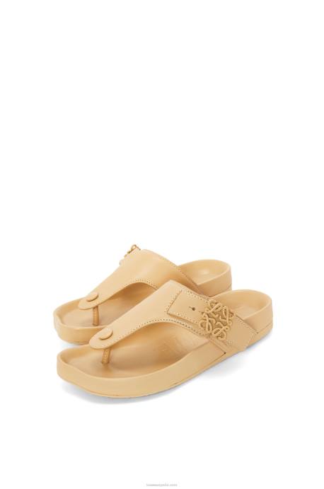 Loewe mujer sandalia easy toe post de piel de cabra LP64683 corrector medio