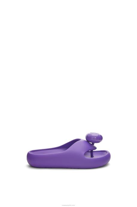 Loewe mujer tobogán de espuma LP64718 púrpura