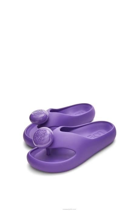 Loewe mujer tobogán de espuma LP64718 púrpura