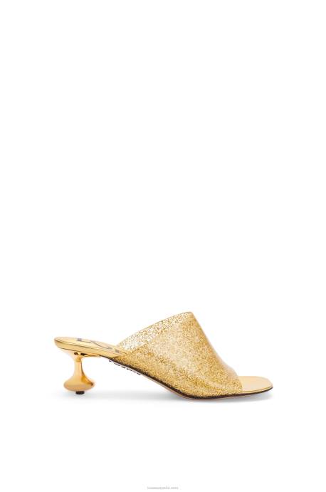 Loewe mujer tobogán de juguete en material transparente LP64691 transparente/dorado